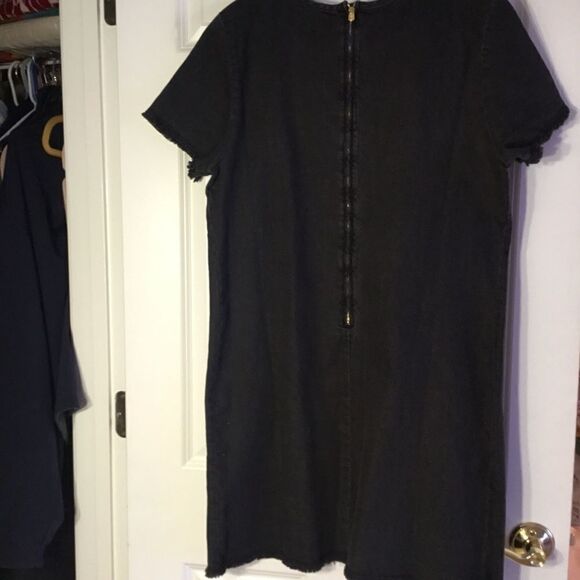 NWOT. Dark Black Denim Dress Size 14 - Picture 5 of 9